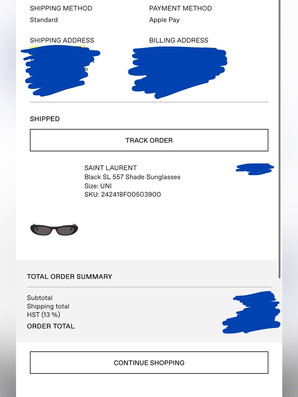 YSL Saint Laurent SL 557 Shade Black Sunglasses - Picture 15 of 15